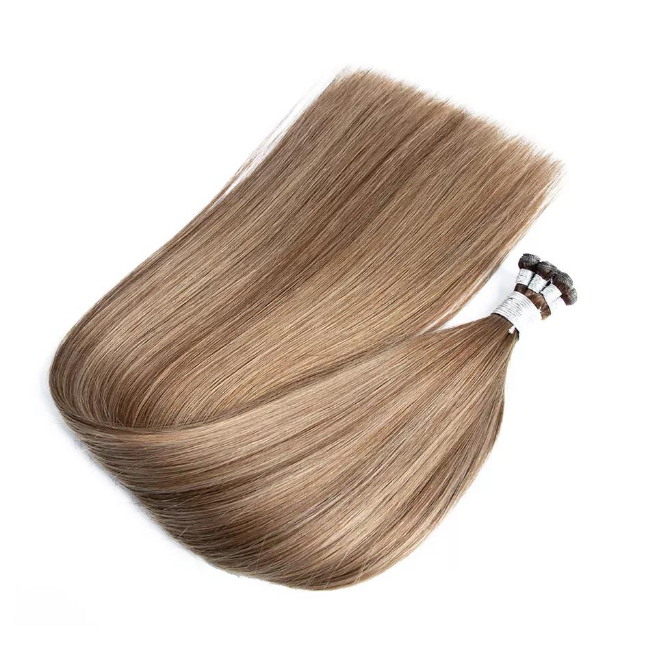 Wholesale Private Label 12A Genius Weft Remy Hair Extension Weft Top Grade Virgin Hair Extension